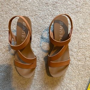 ❤️Bamboo camel colored sandals